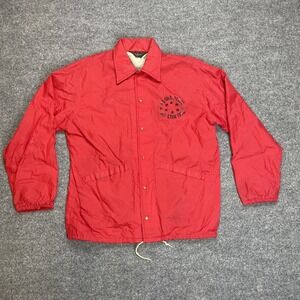 VTG Aloha State All Star 1978 Pla-Jac by Dunbrooke Red Snap Jacket USA Coat 40 M